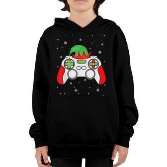 Video Games Christmas Elf Squad Funny Xmas Gamer Gaming Boys Youth Hoodie - Thegiftio UK
