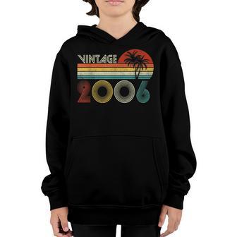Vintage 2006 17Th Birthday Retro 17 Year Old Gift Boys Girls Youth Hoodie - Thegiftio UK