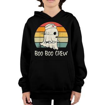 Vintage Boo Boo Crew Nurse Nursing Halloween Women Girls Youth Hoodie - Thegiftio UK