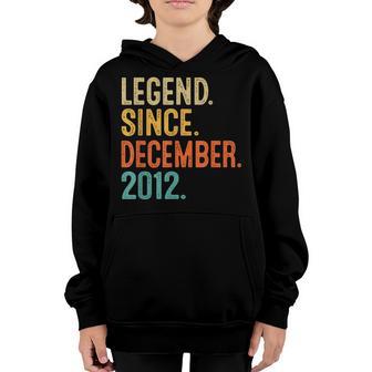 Vintage December 2012 10 Year Old 10Th Birthday Boy Girl Youth Hoodie - Thegiftio UK
