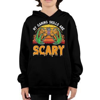 Vintage Halloween Gaming Skills Gamer Men Girls Boys Kids Youth Hoodie - Thegiftio UK