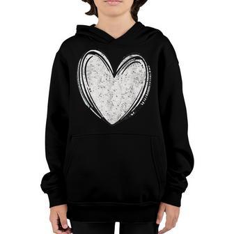 Vintage Heart Valentines Day Hearts Red Plaid Men Women Boys Youth Hoodie - Thegiftio UK