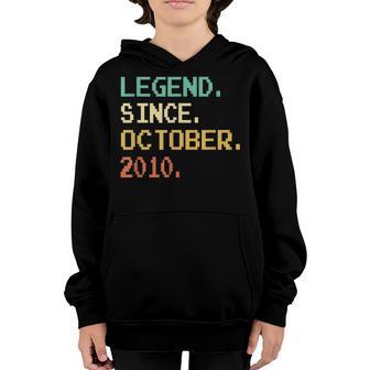 Vintage October 2010 12 Years Old 12Th Birthday Boys Ns Youth Hoodie - Thegiftio UK