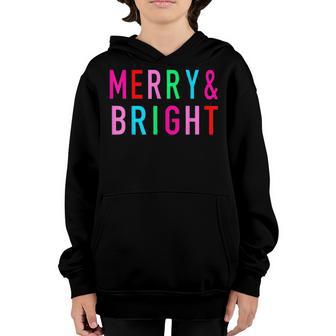 Vintage Retro Merry Xmas Bright Christmas Men Women Kids V5 Youth Hoodie - Thegiftio UK