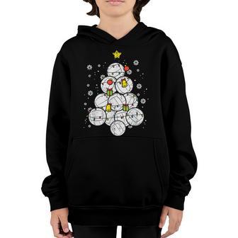 Volleyball Christmas Tree Xmas Sports Player Men Women Kids Youth Hoodie - Thegiftio UK