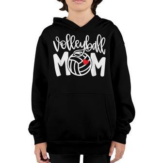 Volleyball Mom Cute Mom Life Volleyball Game Day Cheer Mom V2 Youth Hoodie - Thegiftio UK