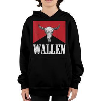 Wallen Western Wallen Bullhead Cowboy Wallen V2 Youth Hoodie - Thegiftio UK