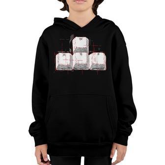Wasd Keys Computer Gaming - Pc Gamer Youth Hoodie - Thegiftio UK