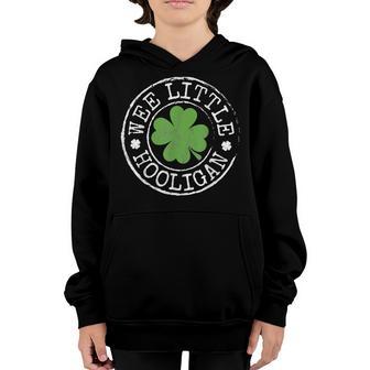 Wee Little Hooligan Funny Clovers Kids N St Patricks Day Youth Hoodie - Thegiftio UK