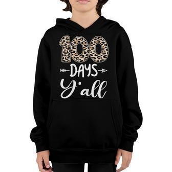 Womens 100 Days Yall Teacher Or Student 100Th Day Of School Youth Hoodie - Thegiftio UK
