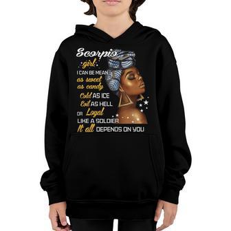 Womens Birthday Gift Scorpio Girl October Or November Women Youth Hoodie - Thegiftio UK