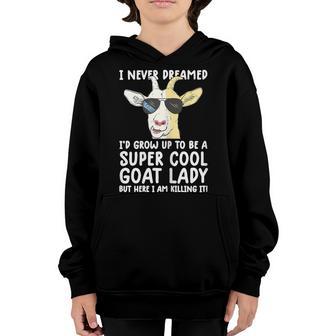 Womens Cool Goats For Women Girls Funny Goat Farmer Farm V6 Youth Hoodie - Thegiftio UK