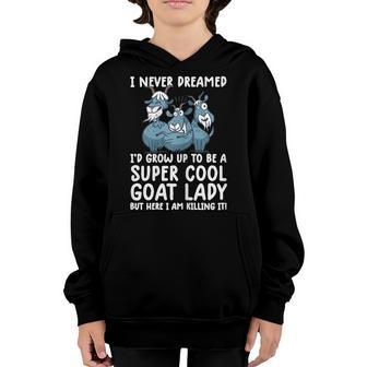 Womens Cool Goats For Women Girls Funny Goat Farmer Farm Youth Hoodie - Thegiftio UK