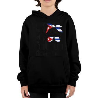 Womens Cute Until My Cuban Comes Out Cuba Flag Girl Funny Youth Hoodie - Thegiftio UK