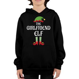 Womens Girlfriend Elf Family Matching Group Christmas Youth Hoodie - Thegiftio UK
