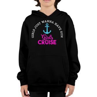 Womens Girls Cruise Outfits Funny Cruise Trip Sun 2022 Vacation Youth Hoodie - Thegiftio UK
