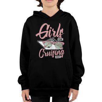 Womens Girls Gone Cruising 2023 Vacation Party Cruise Gift Youth Hoodie - Thegiftio UK
