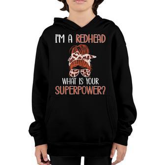 Womens Im A Redhead | Red-Haired Woman Redhead Red Hair Girl Youth Hoodie - Thegiftio UK