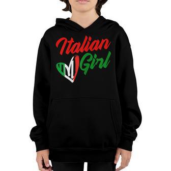 Womens Italian Girl Cute Italy Culture Italian Roots Youth Hoodie - Thegiftio UK