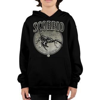Womens Scorpio Queen Afro Melanin Girl Birthday For Black Women V7 Youth Hoodie - Thegiftio UK