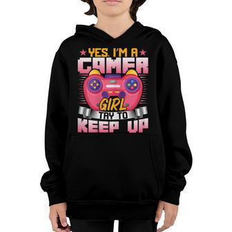Womens Video Games Lover Girl - Funny I’M A Gamer Girl Gaming Youth Hoodie - Thegiftio UK