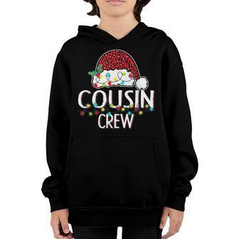 Xmas Christmas Cousin Crew Plaid Pajamas Family Kid Boy Youth Hoodie - Thegiftio UK