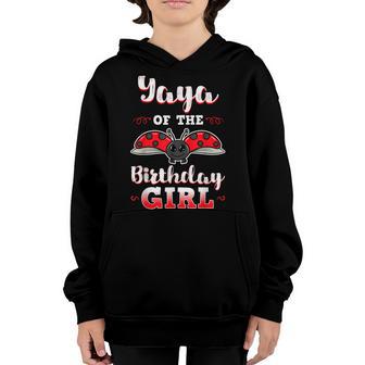 Yaya Of The Birthday Girl Ladybug Bday Party Celebration Youth Hoodie - Thegiftio UK