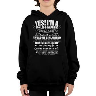 Yes Im A Spoiled Boyfriend But Not Yours Gift For Him Youth Hoodie | Mazezy CA