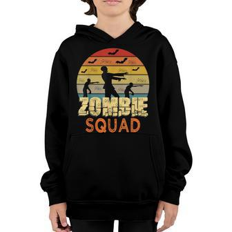 Zombie Squad Retro Halloween Group Costume Boys Girls Gift Youth Hoodie | Mazezy
