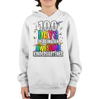 100 Days Of Being An Awesome Kindergartener 100Th Day School Youth Hoodie - Seseable