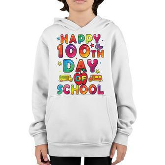 100 Days Of School Boys Girls Happy 100 Days Of School V2 Youth Hoodie - Seseable