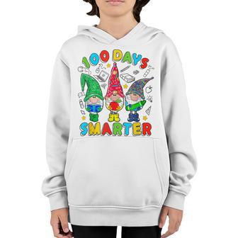 100 Days Yall Gnomes Happy 100Th Day Of School Smarter Youth Hoodie - Thegiftio UK