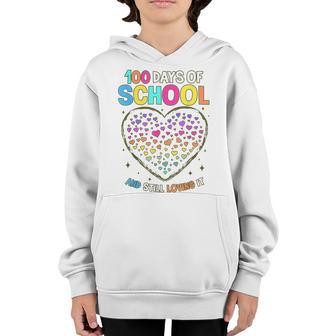 100Th Day Of School 100 Days Of School Teacher Students Youth Hoodie - Thegiftio UK