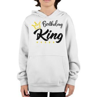 Birthday For Boy Or Men Birthday King For Boys And Mens Youth Hoodie | Mazezy
