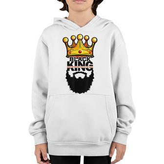 Black King Most Important Peace In The Game Crown Youth Hoodie - Thegiftio UK