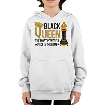 Black Queen The Most Powerful Piece In The Game V5 Youth Hoodie - Thegiftio UK