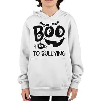 Boo To Bullying Orange Anti Bullying Unity Day Halloween Kid Youth Hoodie - Thegiftio UK