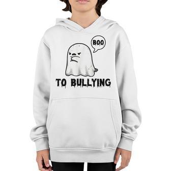 Boo To Bullying Orange Anti Bullying Unity Day Halloween Kid Youth Hoodie - Thegiftio UK
