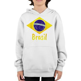 Brazil Flag Cool Brazil Soccer Jersey For Men Women Boy Girl Youth Hoodie - Thegiftio UK