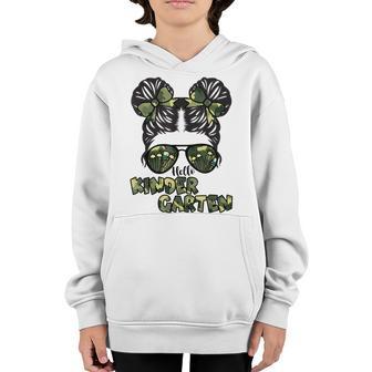 Camo Hello Kindergarten Back To School Teacher And Child Youth Hoodie - Thegiftio UK