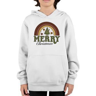 Christmas Rainbow Merry Christmas Youth Hoodie - Thegiftio UK