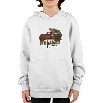 Christmas Red Truck Holiday Cheer Youth Hoodie - Thegiftio UK
