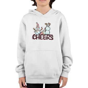 Christmas Snowman Cheer Youth Hoodie - Thegiftio UK