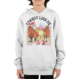 Cowboy Like Me Frog Youth Hoodie - Thegiftio UK