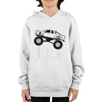 Crushing Bullying Car Monster Truck Unity Day Orange Kids Youth Hoodie - Thegiftio UK