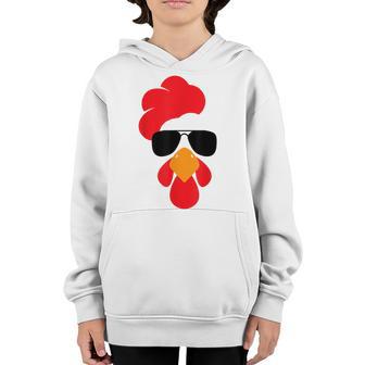Cute Chicken Face Funny Halloween Costume Men Women Kids Youth Hoodie - Thegiftio UK