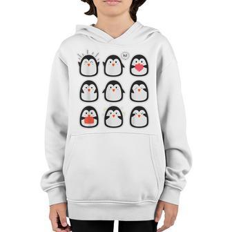 Cute Penguin T Gift For Boys Girls Kids Youth Hoodie - Thegiftio UK