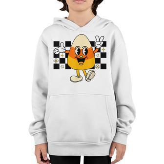 Cute Retro Halloween Candy Corn Pumpkin Costume Kids Toddler Youth Hoodie - Thegiftio UK