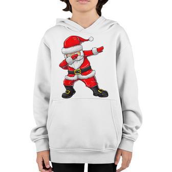 Dabbing Santa Claus Christmas Boys Men Funny Xmas Dab Dance V4 Youth Hoodie - Thegiftio UK