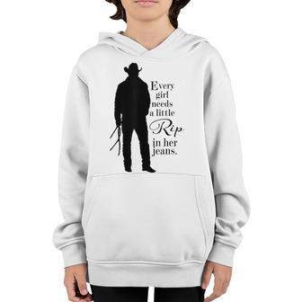 Every Girl Needs A Little Rip In Her Jeans V42 Youth Hoodie - Thegiftio UK